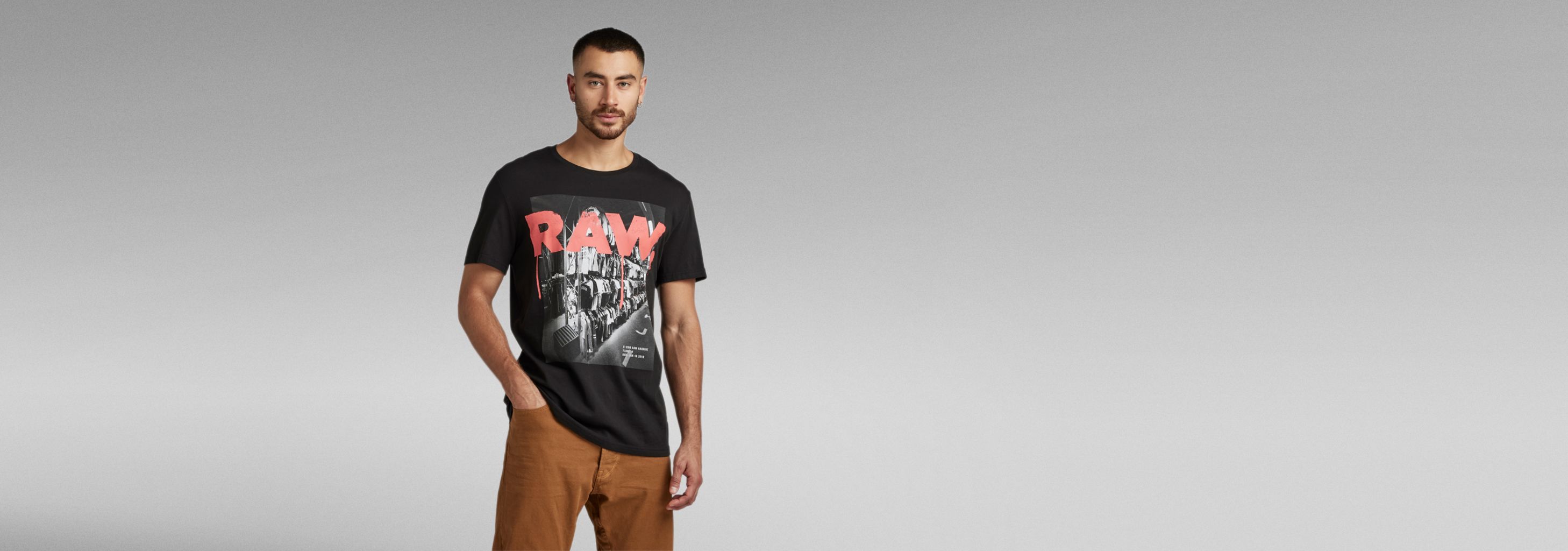 トップス archive star t-shirt black Raw. Archive T-Shirt | Black | G-STAR® CA