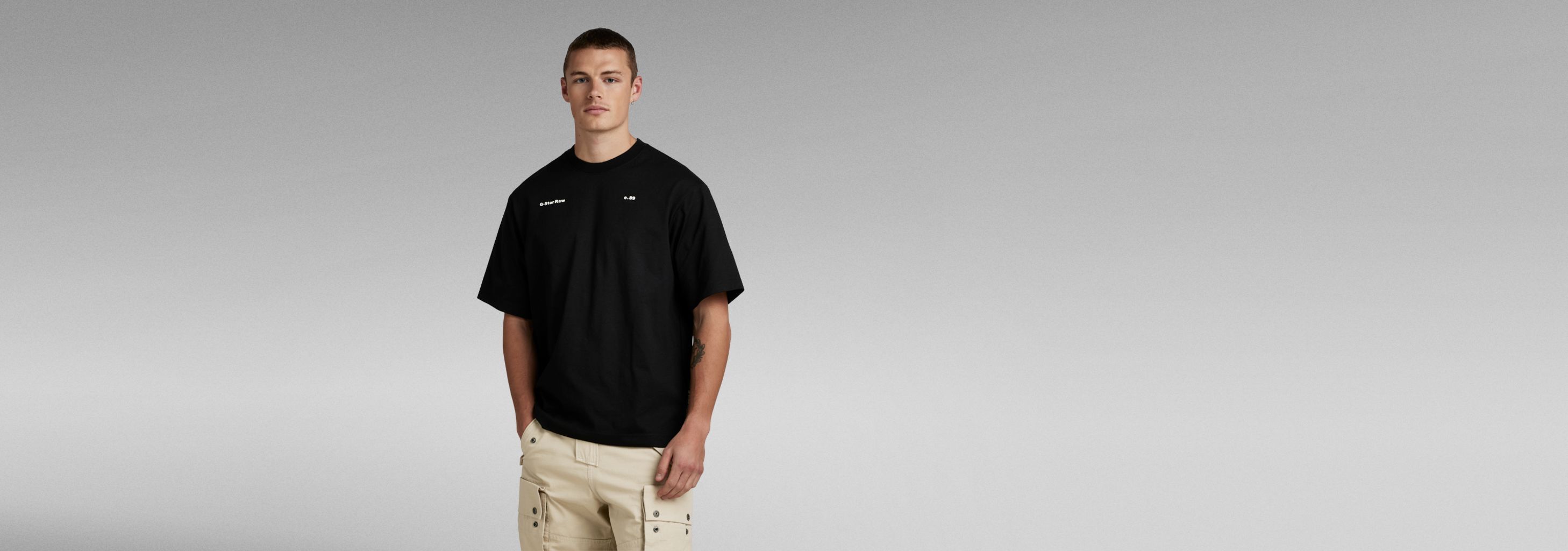 送料込★G-Star★Boxy SL Tシャツ Unisex Oversized Boxy Base T-Shirt | Black | G-STAR® US