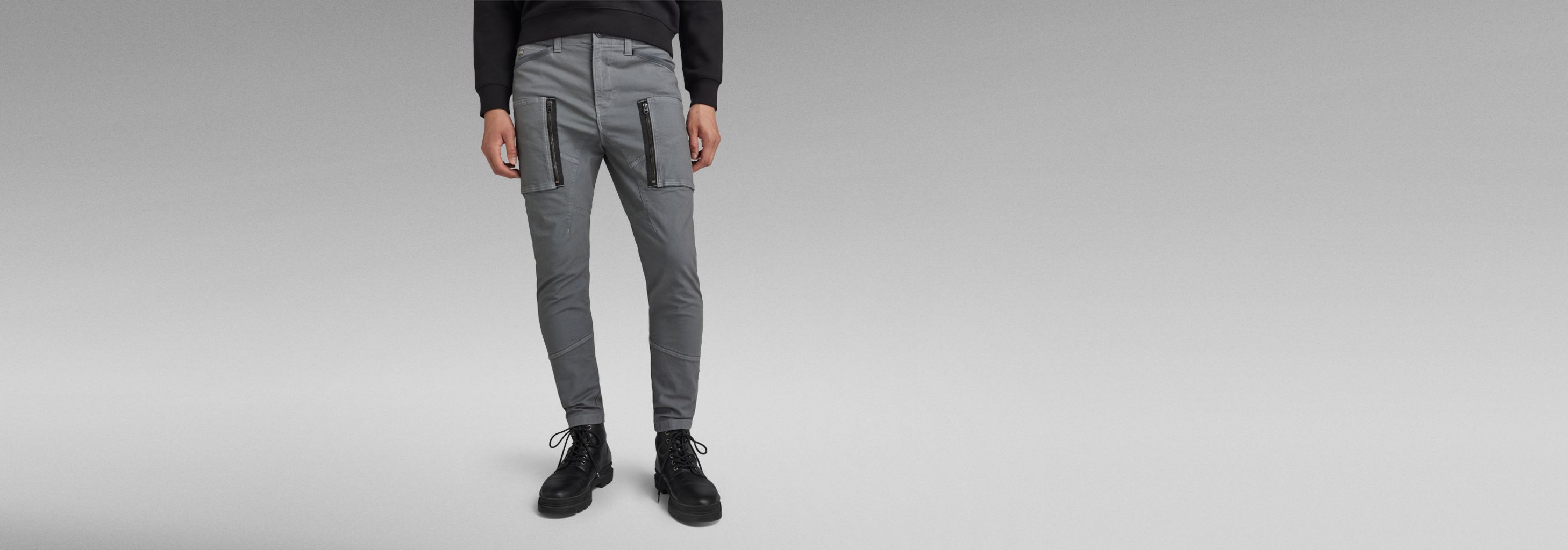 Zip Pocket 3D Skinny Cargo Pants | Grey | G-STAR® US