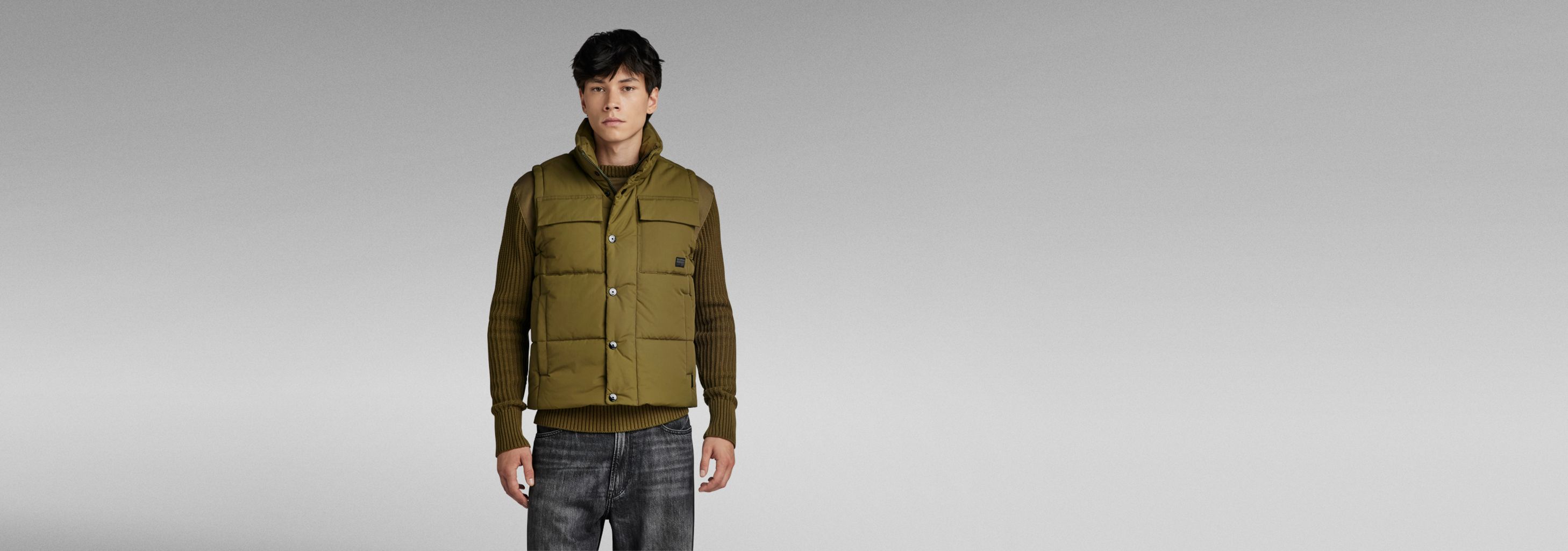 G-STAR RAW FOUNDATION POD VEST 　サイズL Foundation Padded Vest | Medium blue | G-STAR® US