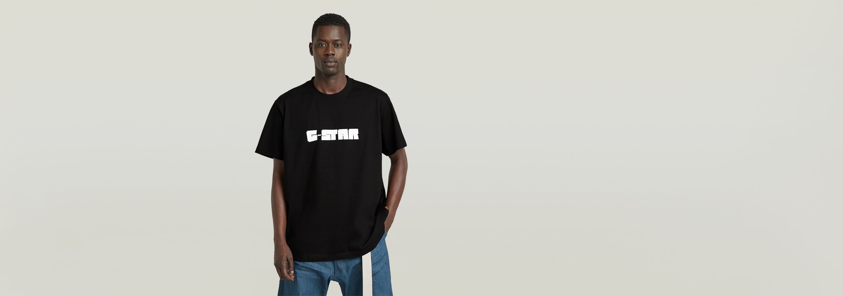 Unisex Graphic Script Loose T-Shirt | Black | G-STAR® LU