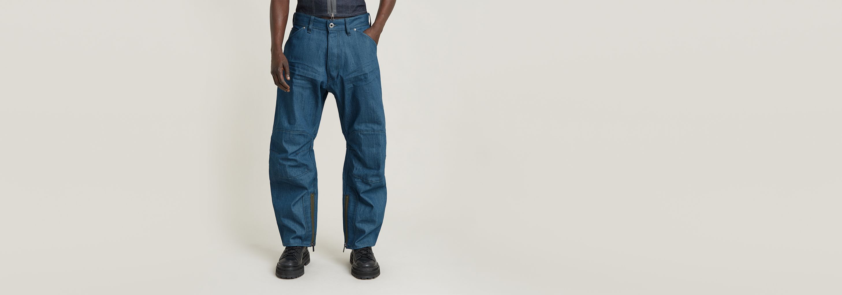 BB 5620 3D Wide Jeans Unisex | Dark blue | G-STAR® US