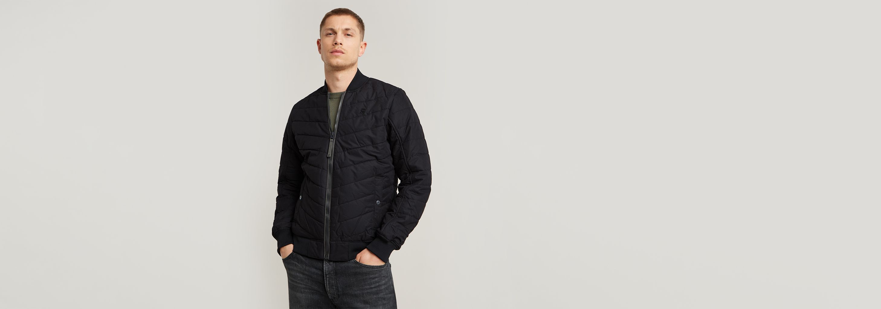 Padded Bomber Jacket | Black | G-STAR® TW