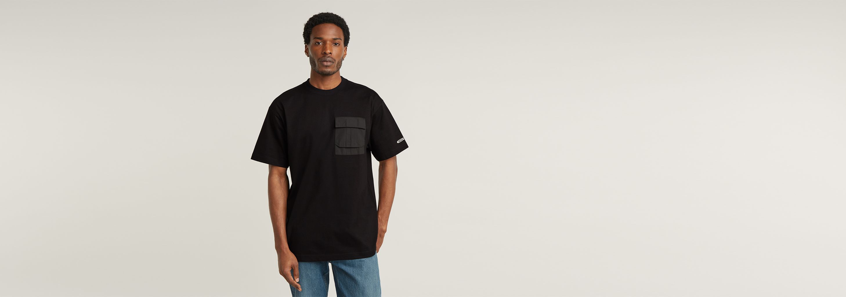 送料込★G-Star★Utility Mix Pocket Loose Tシャツ G-Star Utility Mix Pocket Loose short sleeve T-shirt Black
