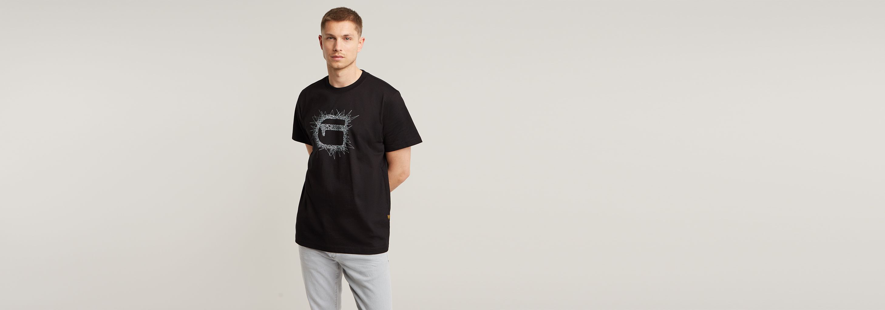 送料込★G-Star★Stitch Burger Logo Tシャツ G-STAR RAW tシャツ STITCH BURGER LOGO LOOSE T-SHIRT/ステッチ