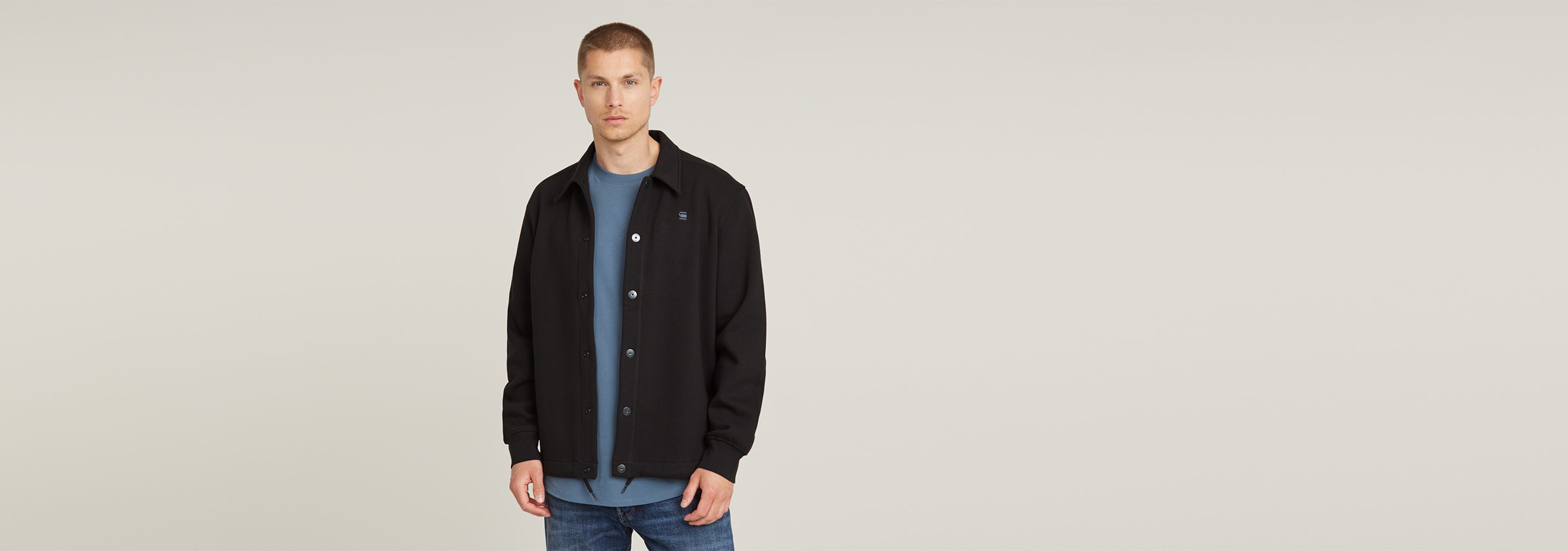 Coach Sweater Jacket | Black | G-STAR® US