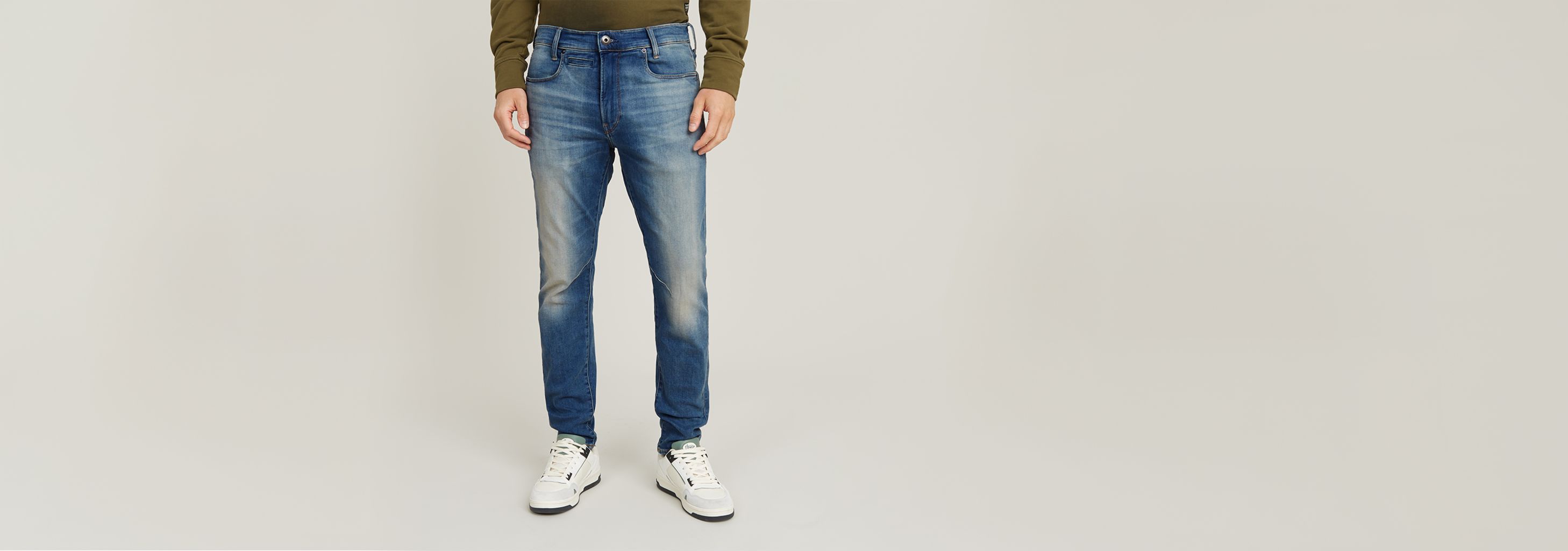 D-Staq Slim Jeans | ミディアムブルー | G-STAR® JP