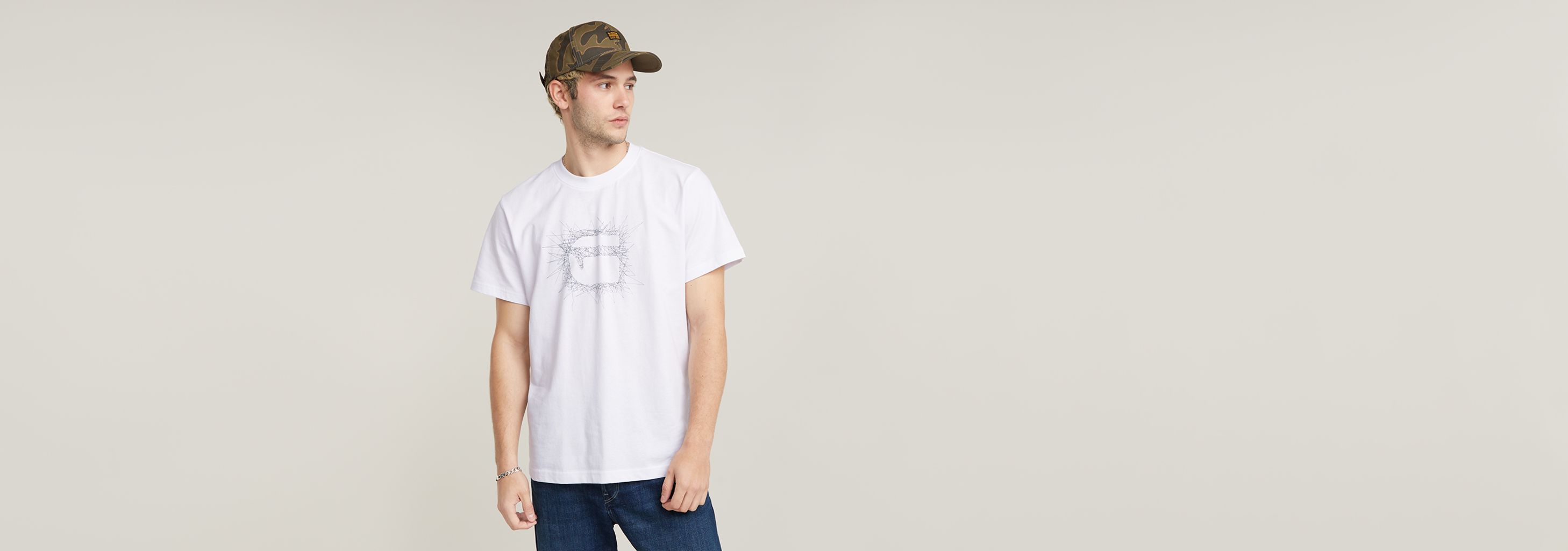 送料込★G-Star★Stitch Burger Logo Tシャツ G-STAR RAW tシャツ STITCH BURGER LOGO LOOSE T-SHIRT/ステッチ