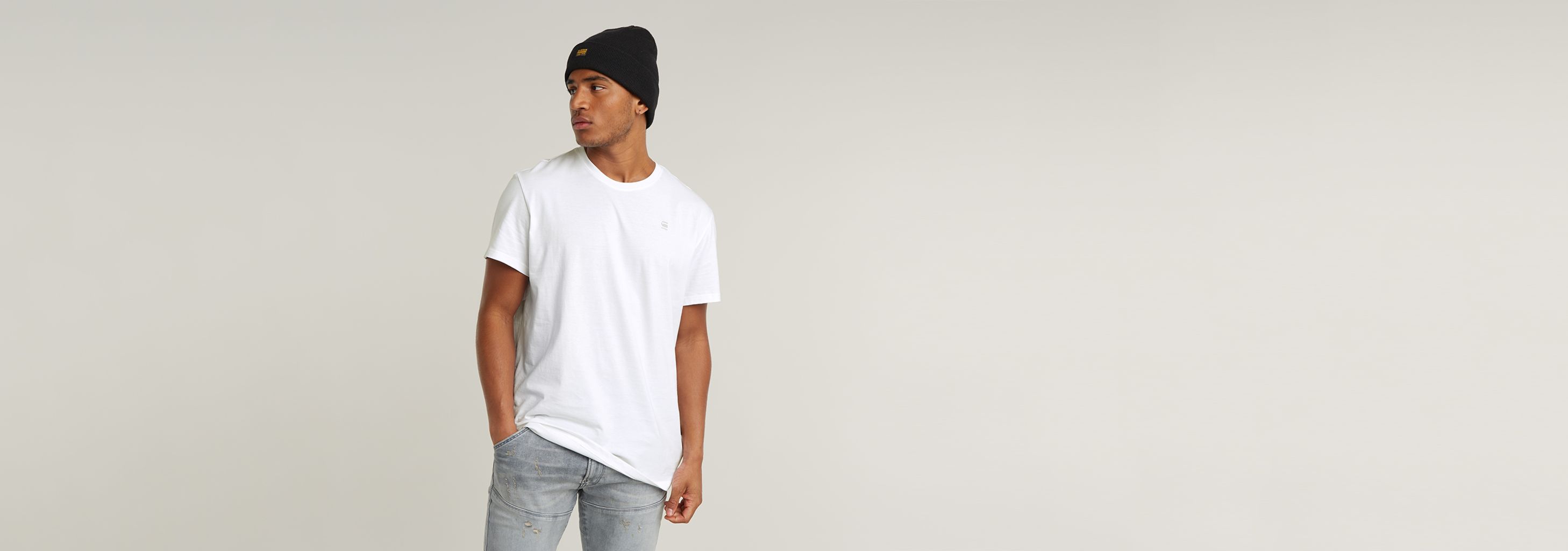 送料込★G-Star★半袖Tシャツ Base-S Ribbed Tシャツ Base-S T-Shirt | ブラック | G-STAR® JP