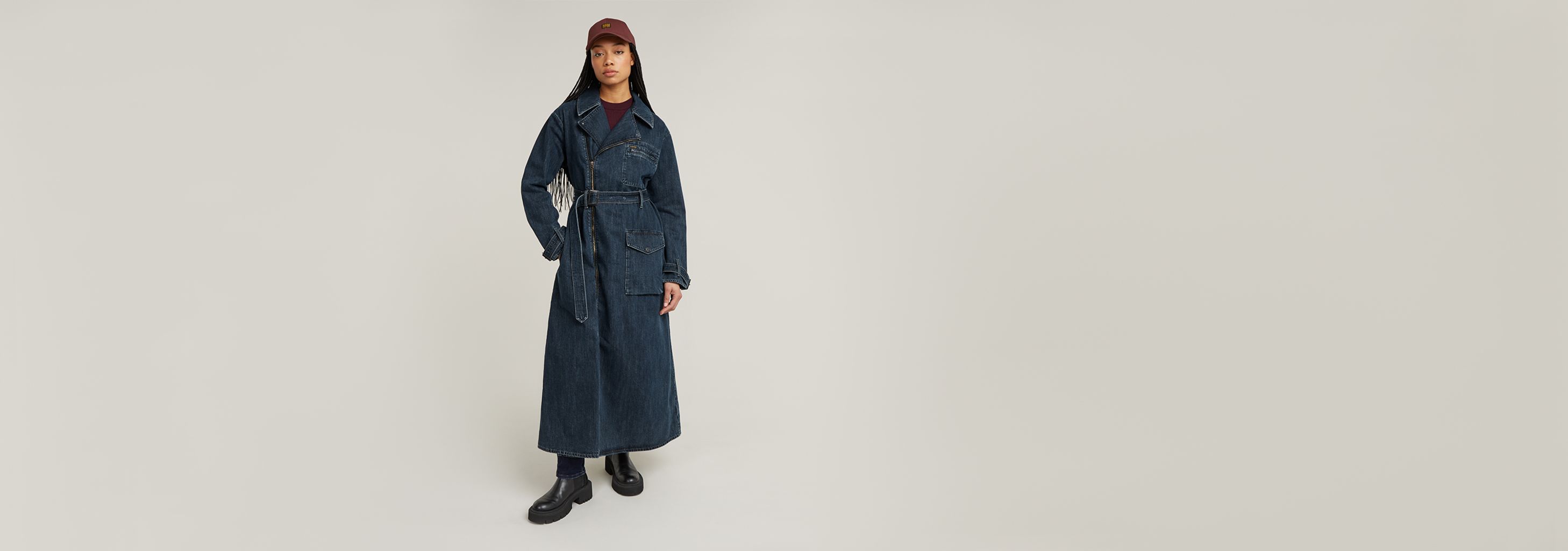 Long Biker Trench | Dark blue | G-STAR® US