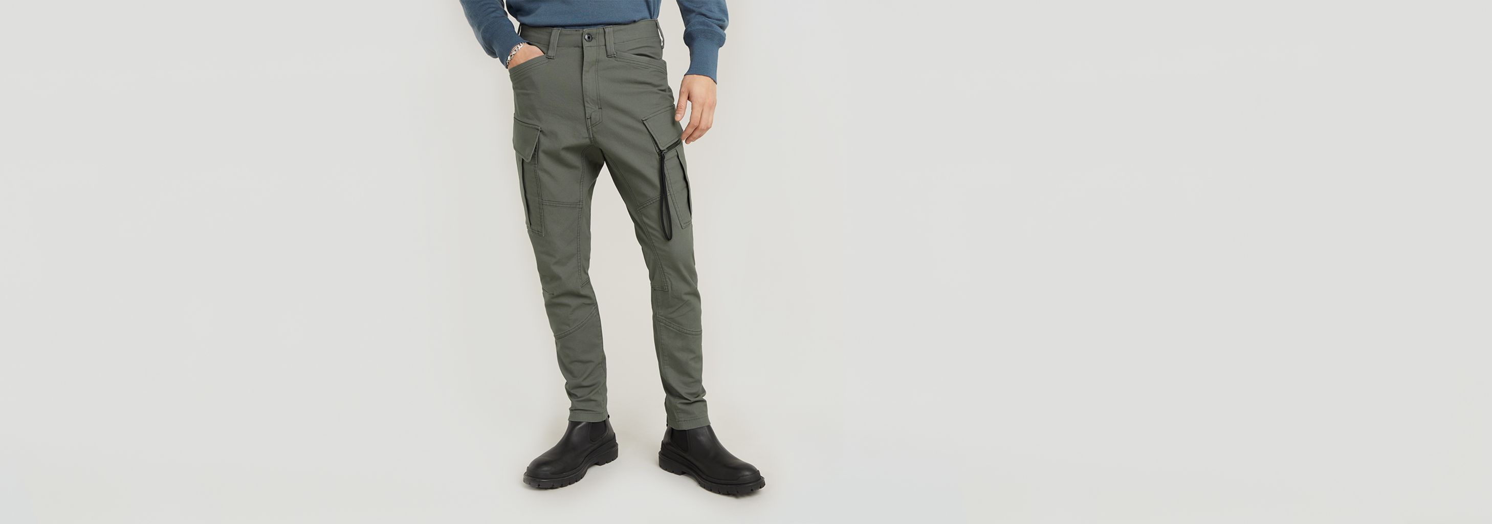 Zip Pocket 3D Skinny Cargo Pants 2.0 | Grey | G-STAR® US