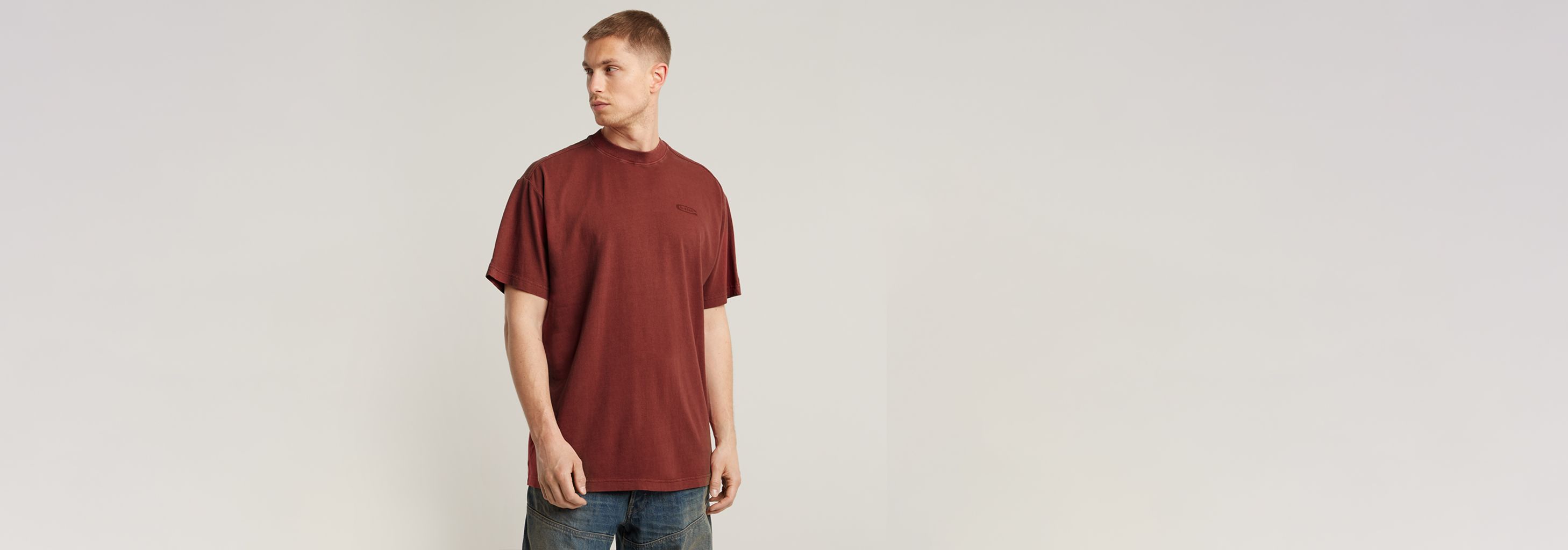 送料込★G-Star★Pigment Dye Loose R T Tシャツ Pigment Dye Loose T-Shirt | Red | G-STAR® US