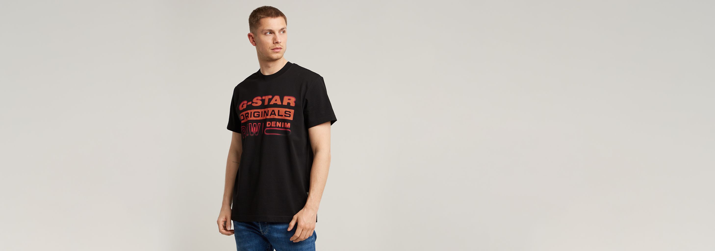 送料込★G-Star★Gradient Tシャツ Gradient Originals T-Shirt | Black | G-STAR® LT