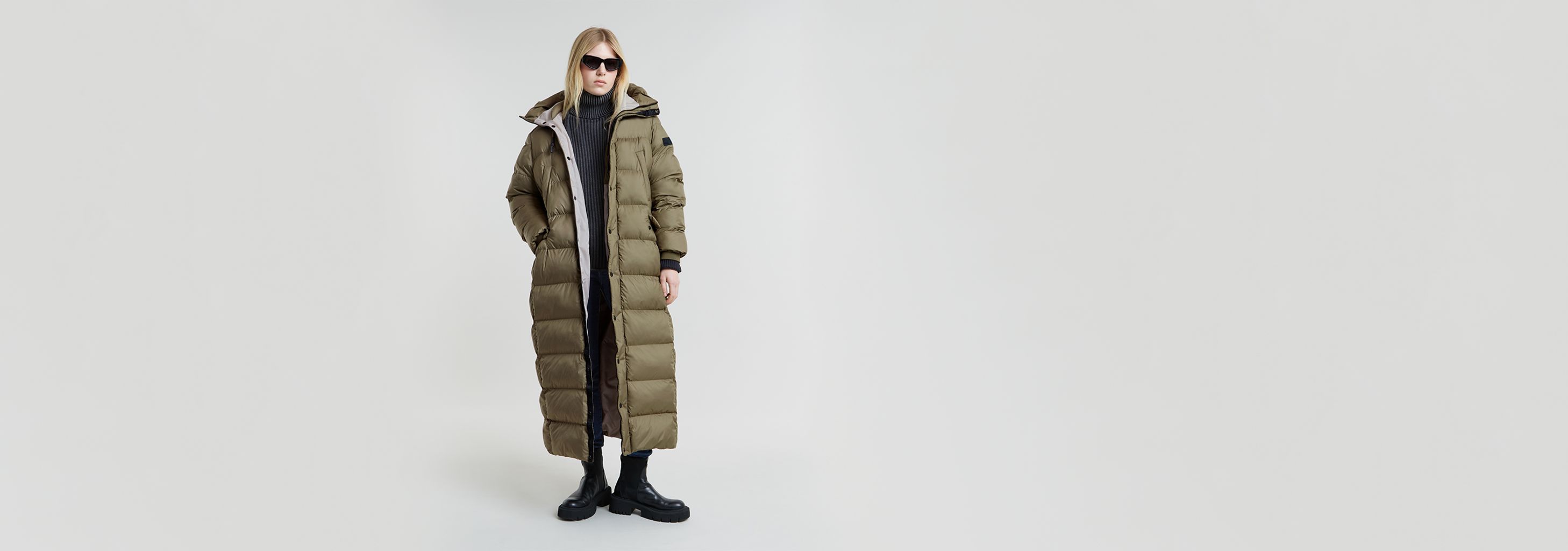 Whistler Long Puffer Green G-STAR® IL