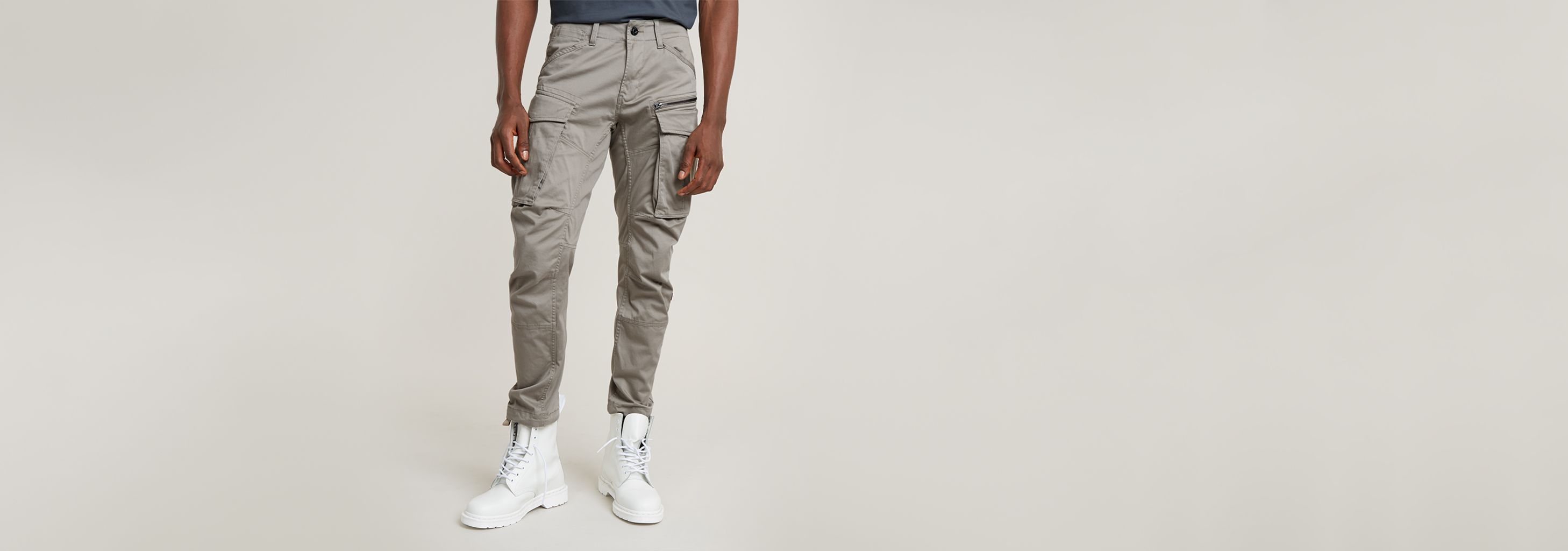 Rovic Zip 3D Regular Tapered Pants | Beige | G-STAR® US
