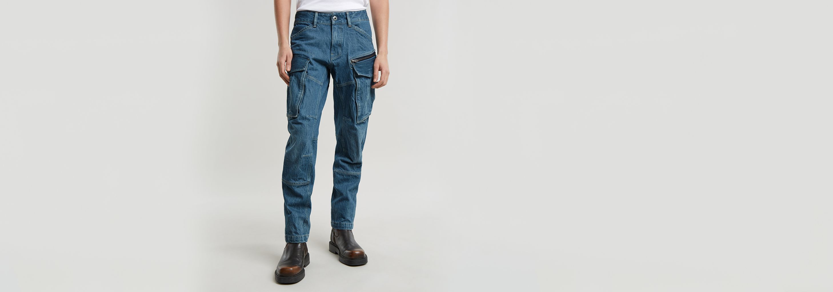 G STAR RAW Jeans ARC 3D Slim Dark Aged Grey Used Homme 50783
