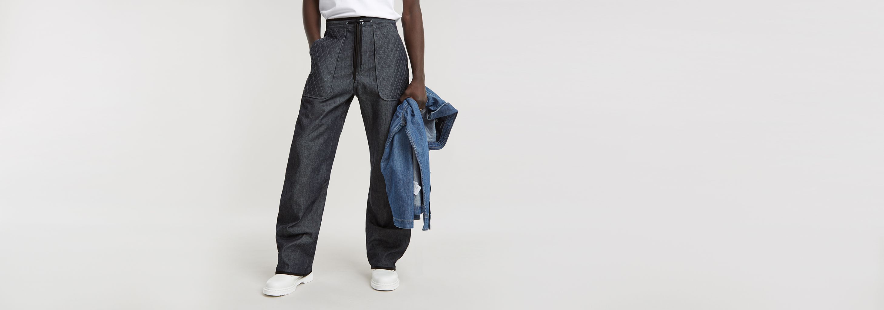 G-STAR RAW / ボトム/29/コットン/IDG/D25352-D539-001 Lined Loose Pants | ダークブルー | G-STAR® JP