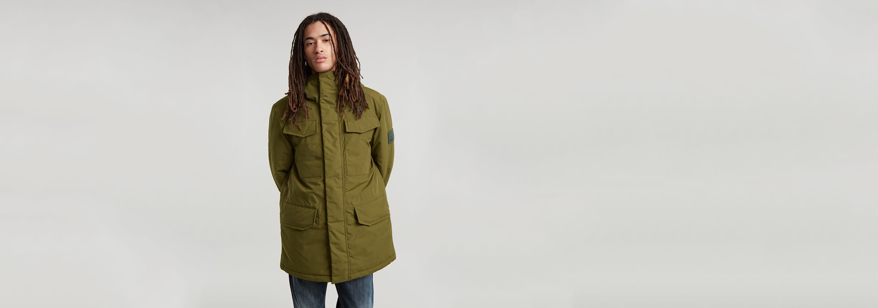 Trench Coat G Star Hooded Padded Fishtail Parka Reversible Parka