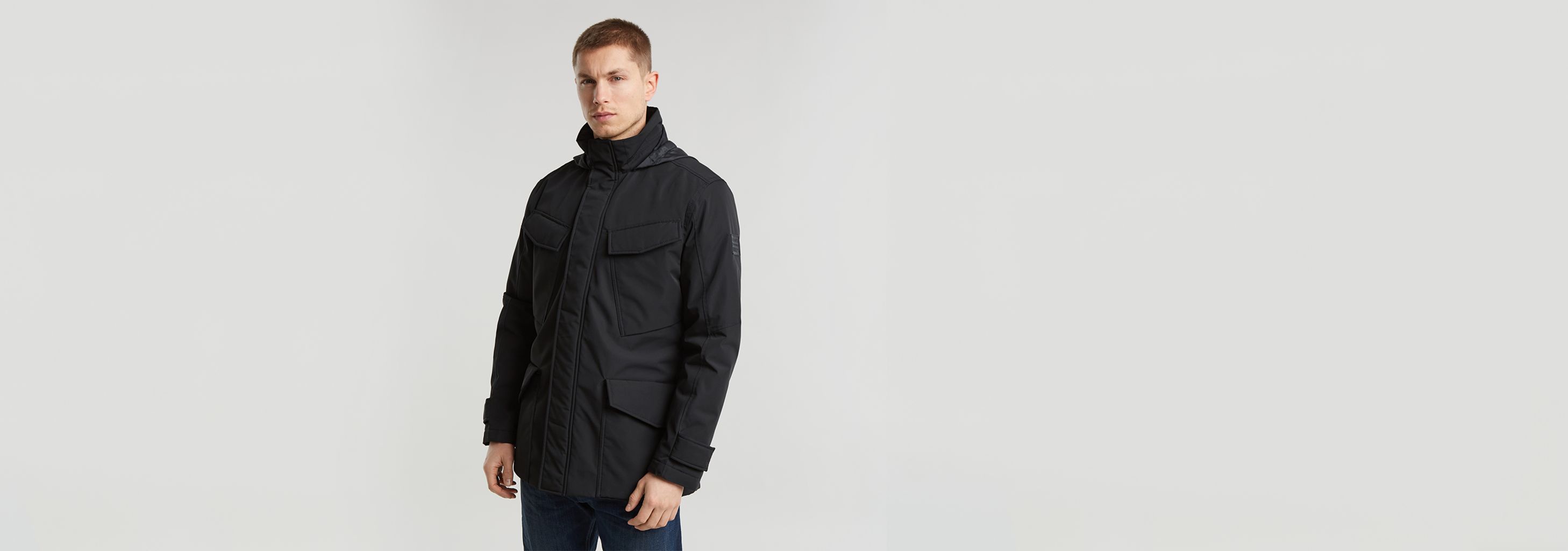 Padded Hooded Field Jacket | Black | G-STAR® US Padded Hooded Field Jacket | Black | G-STAR® US