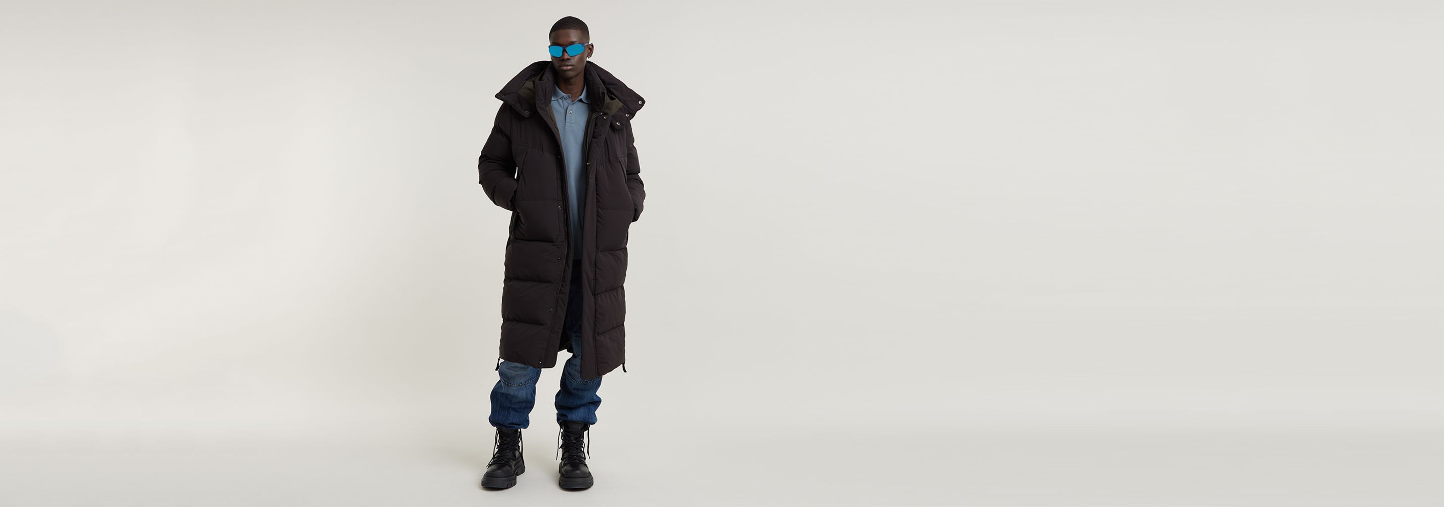 G- Whistler XL Long Blanket Coat 2.0 | Black | G-STAR® US
