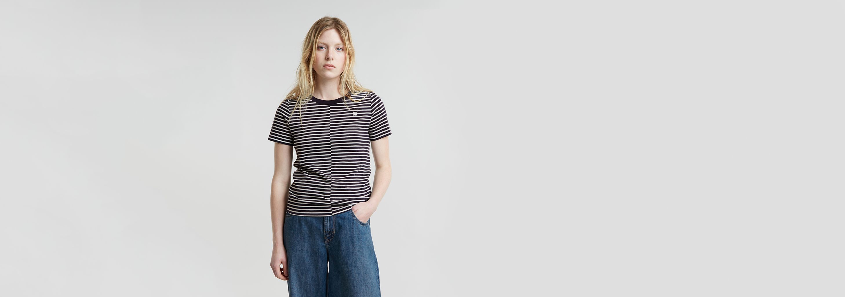 Front Seam Stripe Top | Multi color | G-STAR® JP