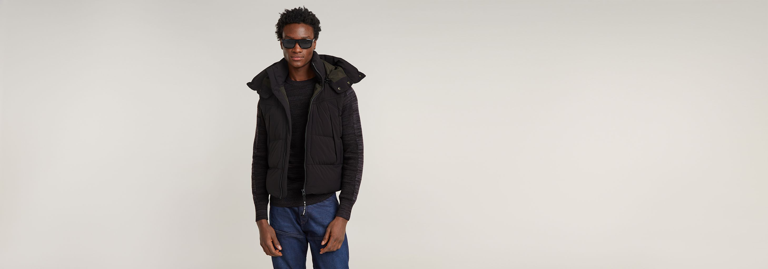 G-Whistler Padded Hooded Vest 2.0 | ブラック | G-STAR® JP