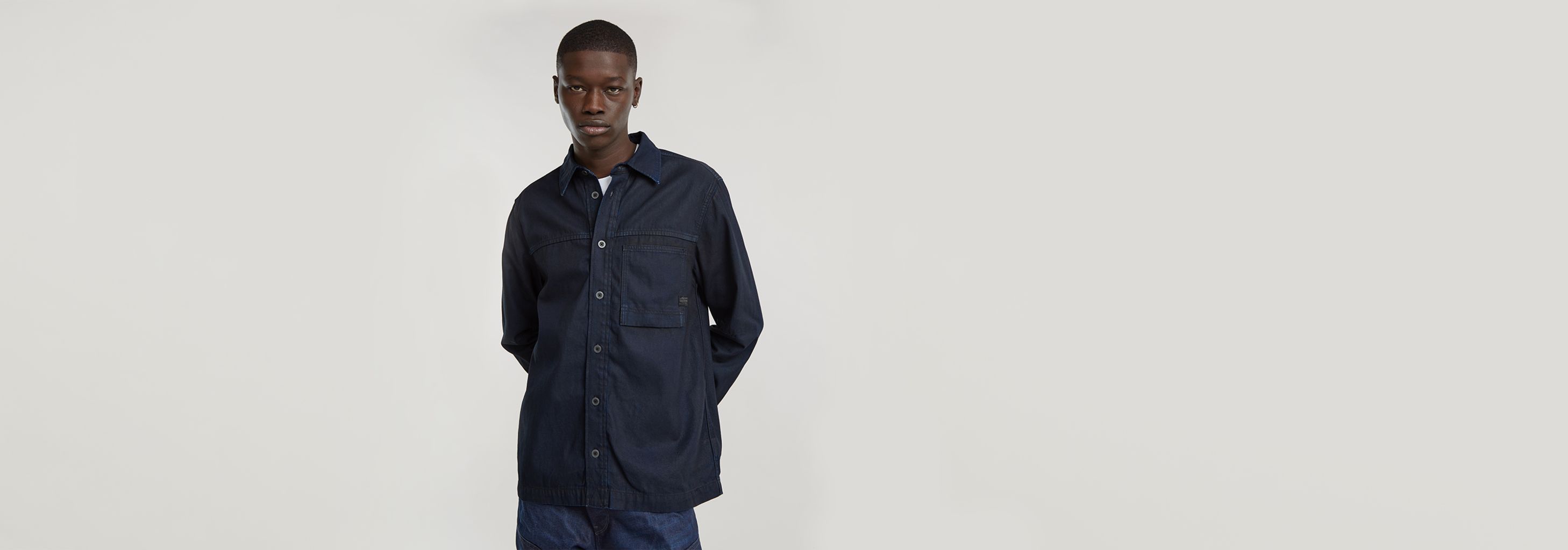 1-Pocket Regular Denim Shirt | Dark blue | G-STAR® US