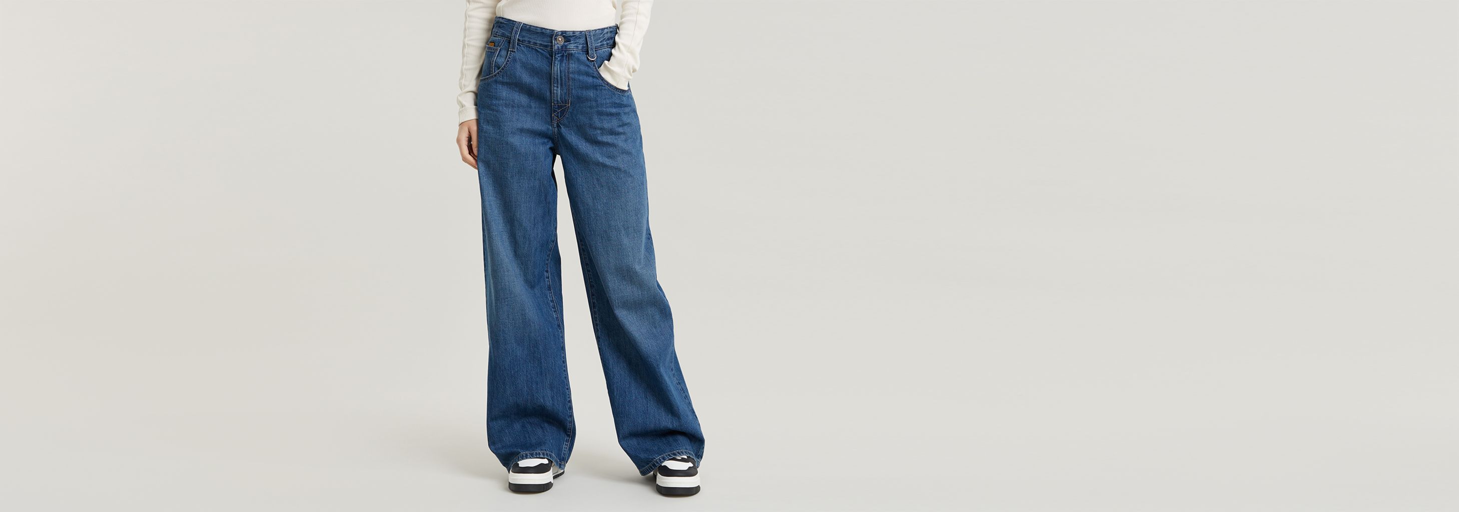 Skater High Loose Jeans | Medium blue | G-STAR® US Skater High Loose Jeans | Medium blue | G-STAR® US