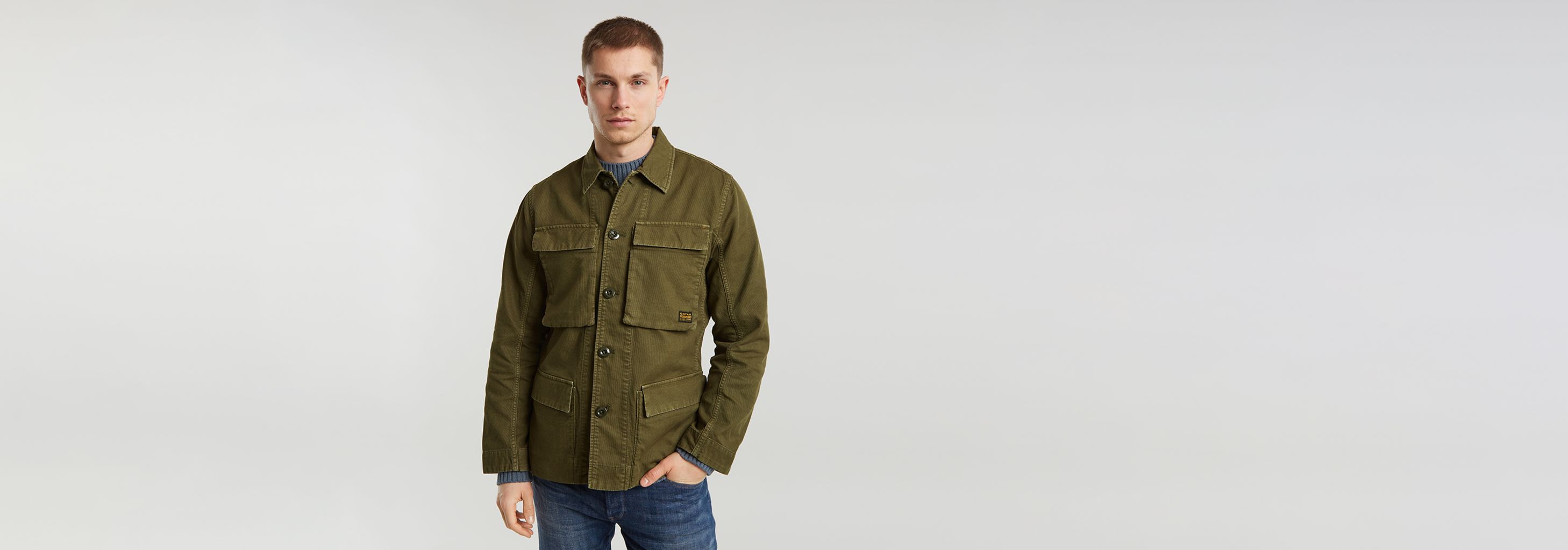 4 Pocket Overshirt | グリーン | G-STAR® JP