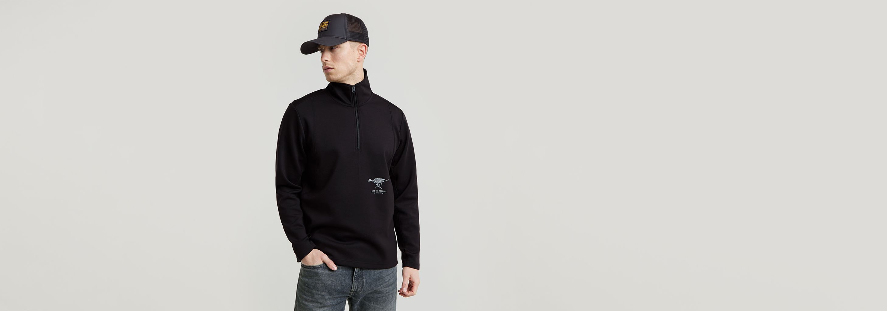 Motion Half Zip Tweeter | Black | G-STAR® IL