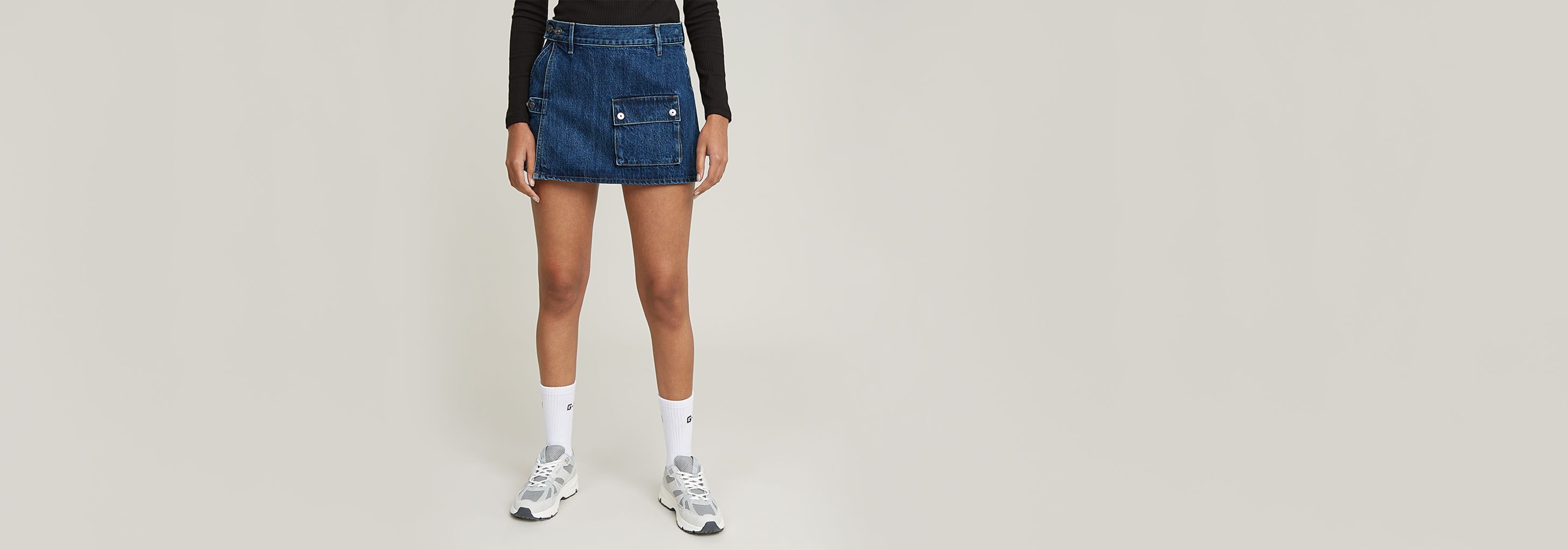 Micro Denim Skort | Dark blue | G-STAR® US