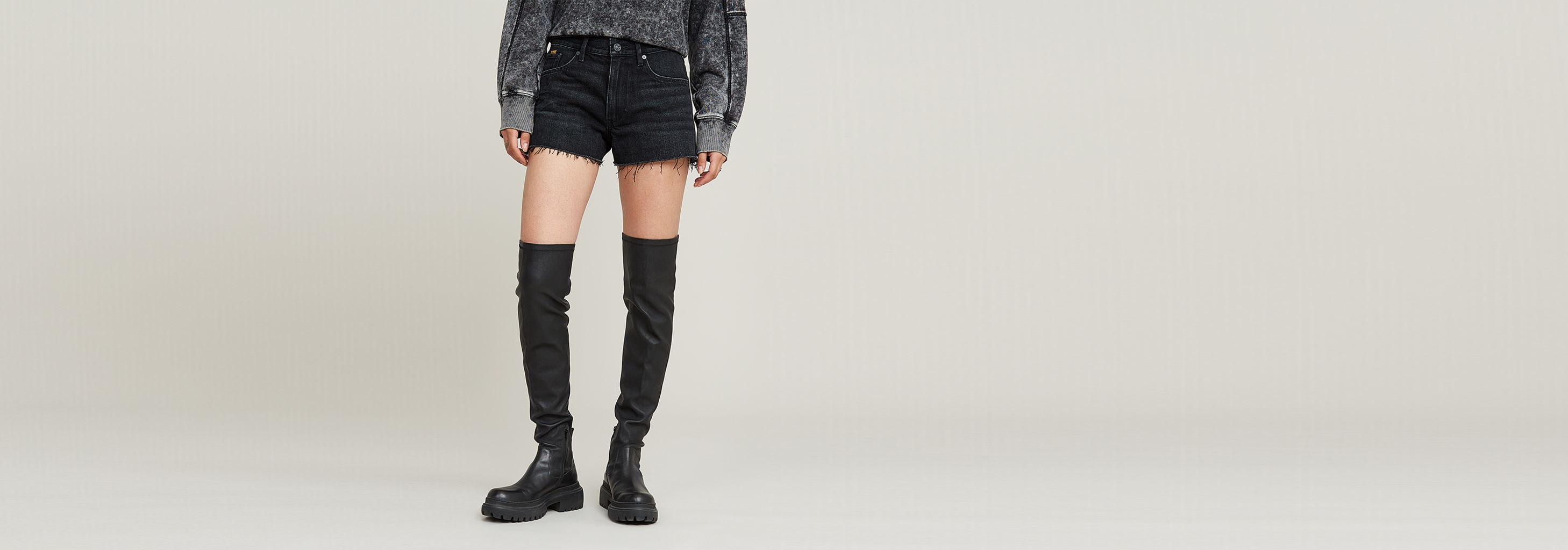 True Denim Shorts Raw Edge | グレー | G-STAR® JP True Denim Shorts Raw Edge | グレー | G-STAR® JP