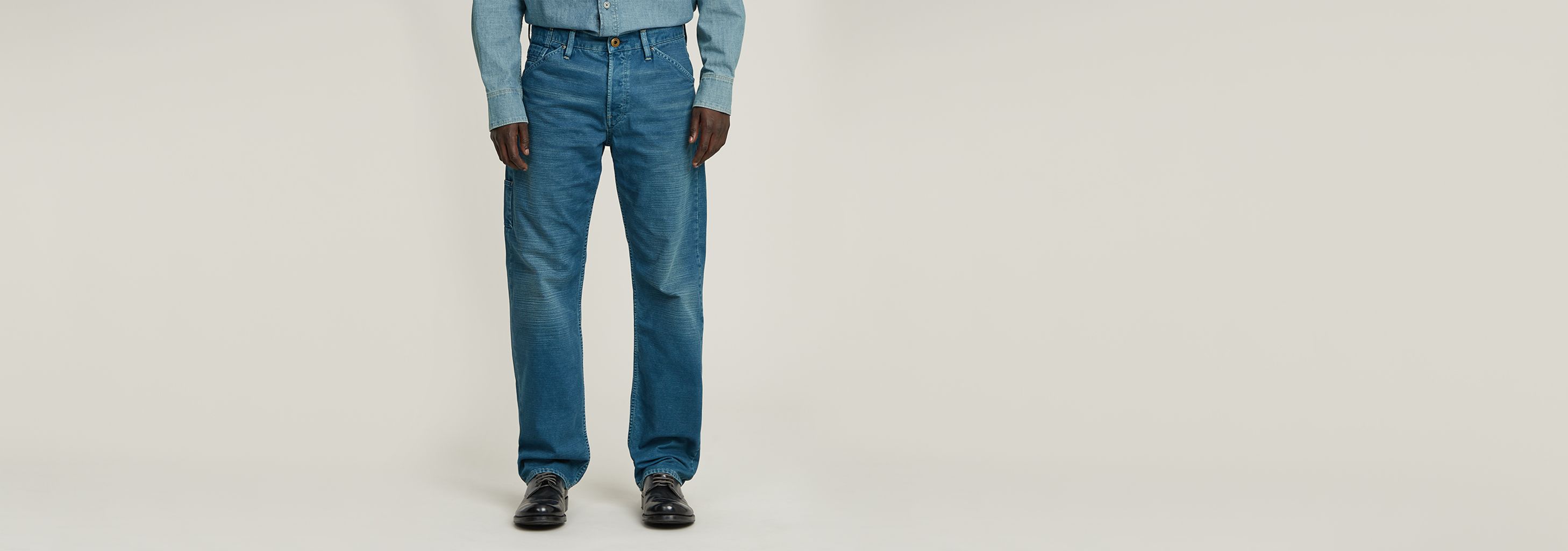 Dakota Logger Regular Straight Jeans | ミディアムブルー | G-STAR® JP