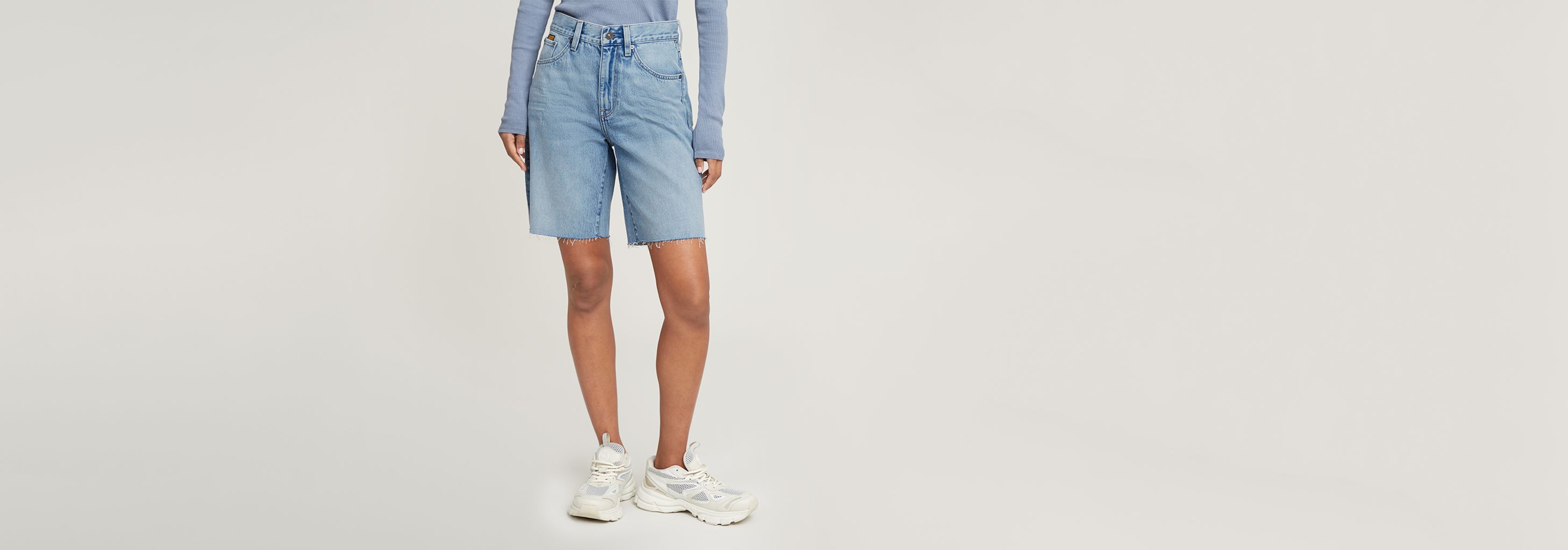 送料込★G-Star★Viktoria Bermuda ジーンズショート Viktoria Bermuda Shorts Raw Edge | Light blue | G-STAR® US