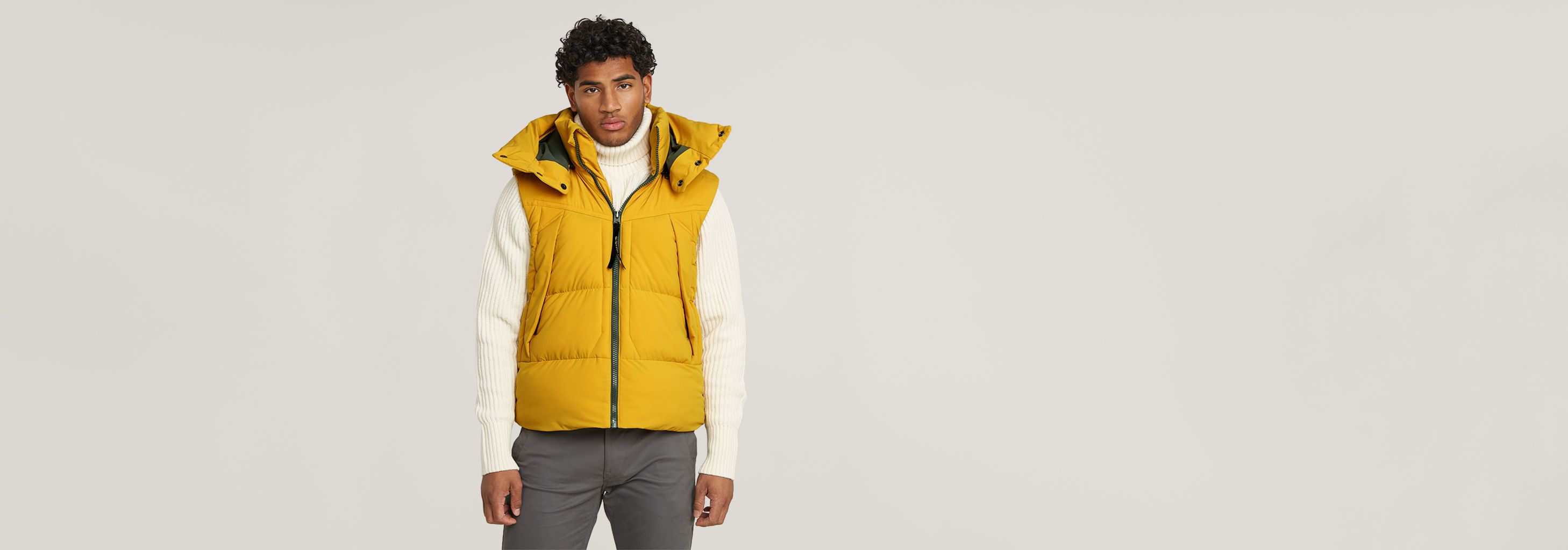G-Whistler Padded Vest | Yellow | G-STAR® US