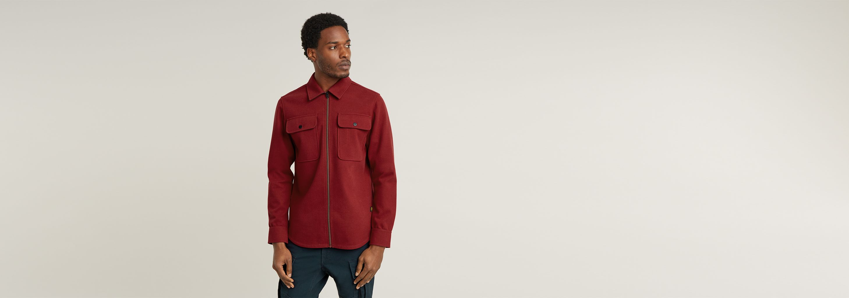 GPO Zip Overshirt | Red | G-STAR® US