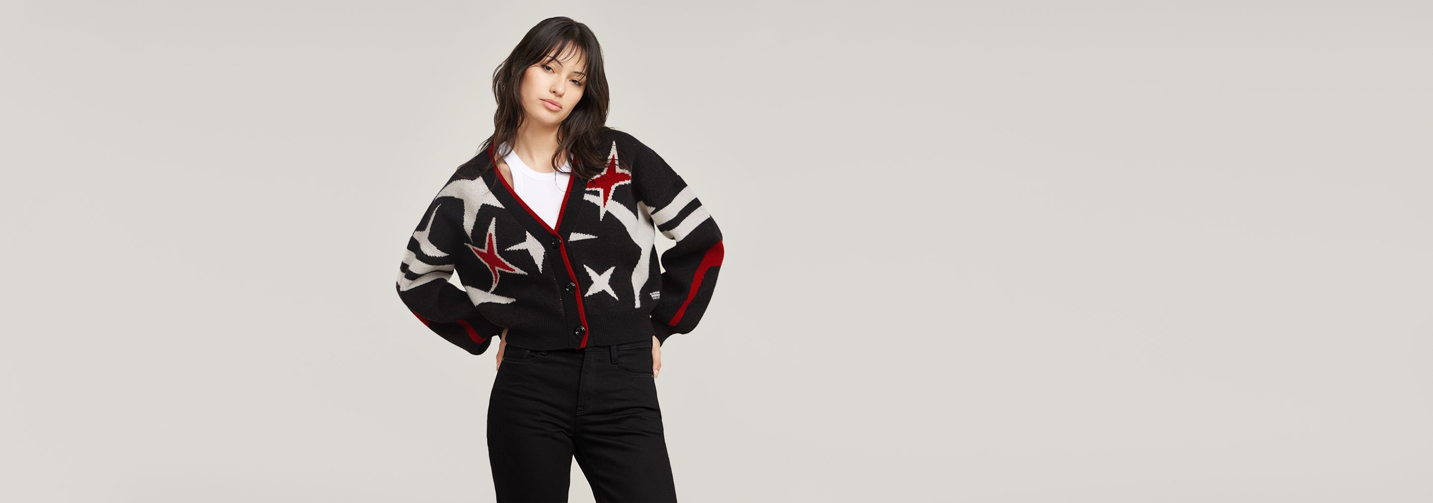 Holiday Loose Knitted Cardigan | Black | G-STAR® US