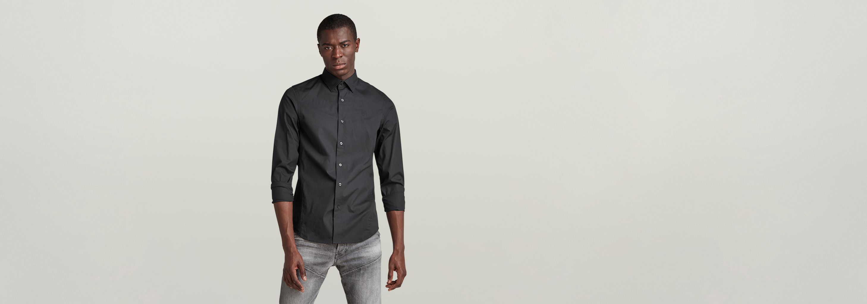 Dressed Super Slim Shirt Black G-STAR® ZA