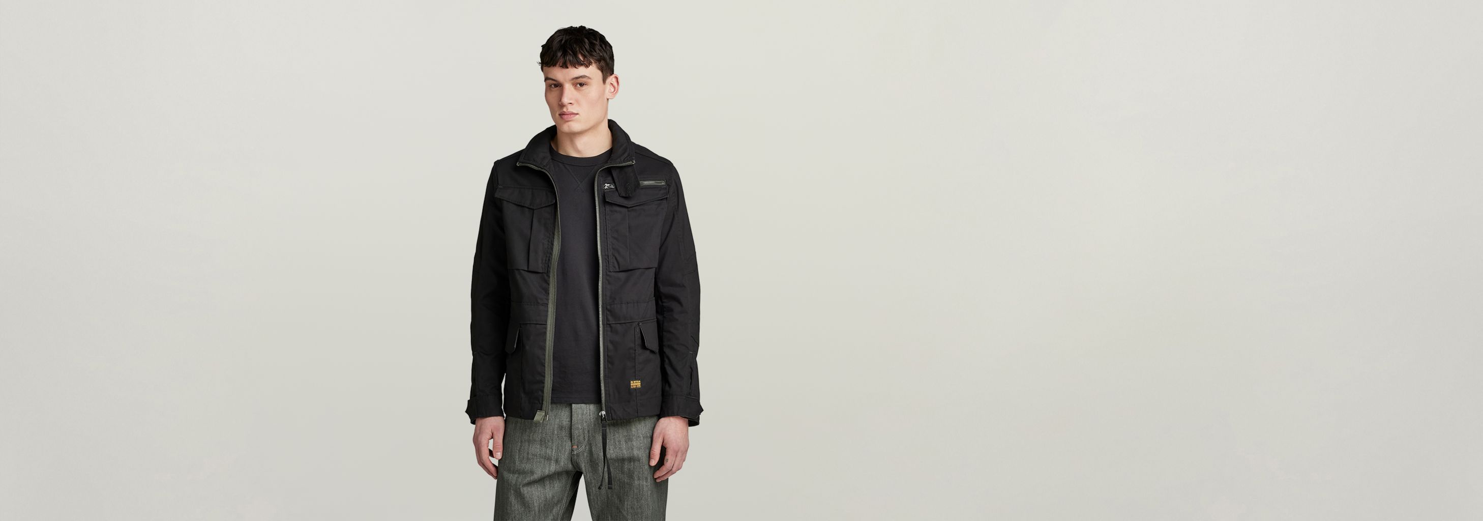 ジースターロゥ　ROVIC PARKA Rovic Hooded Loose Parka | Black | G-STAR® US