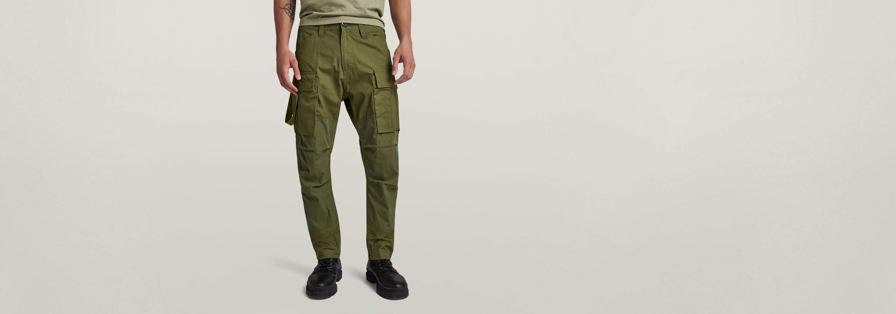 3D Regular Tapered Cargo Pants 2.0 | Green | G-STAR® US