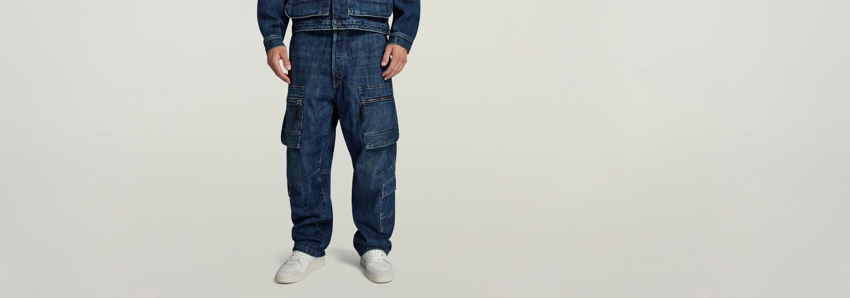 Multi Pocket Cargo Relaxed Jeans | Dark blue | G-STAR® US