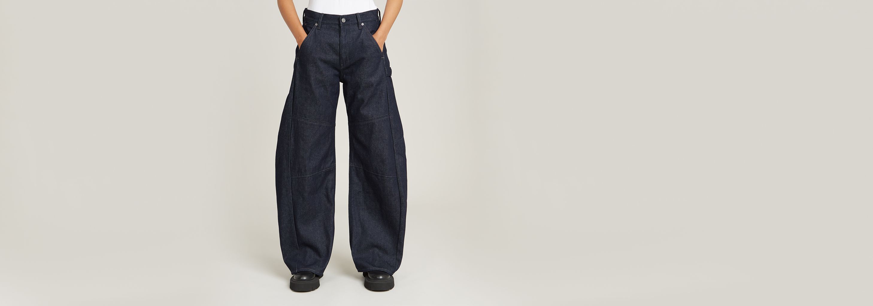 Bowey 3D Extreme Carpenter Loose Jeans | ダークブルー | G