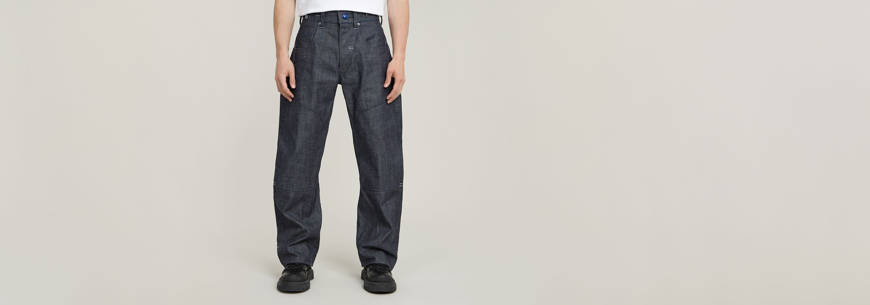 G-STAR RAW Denim ダークブルー ジーンズ　ストレート　w32 G-STAR RAW ジースターロウ ジーンズ 3301 スリム ウォッシュ 色