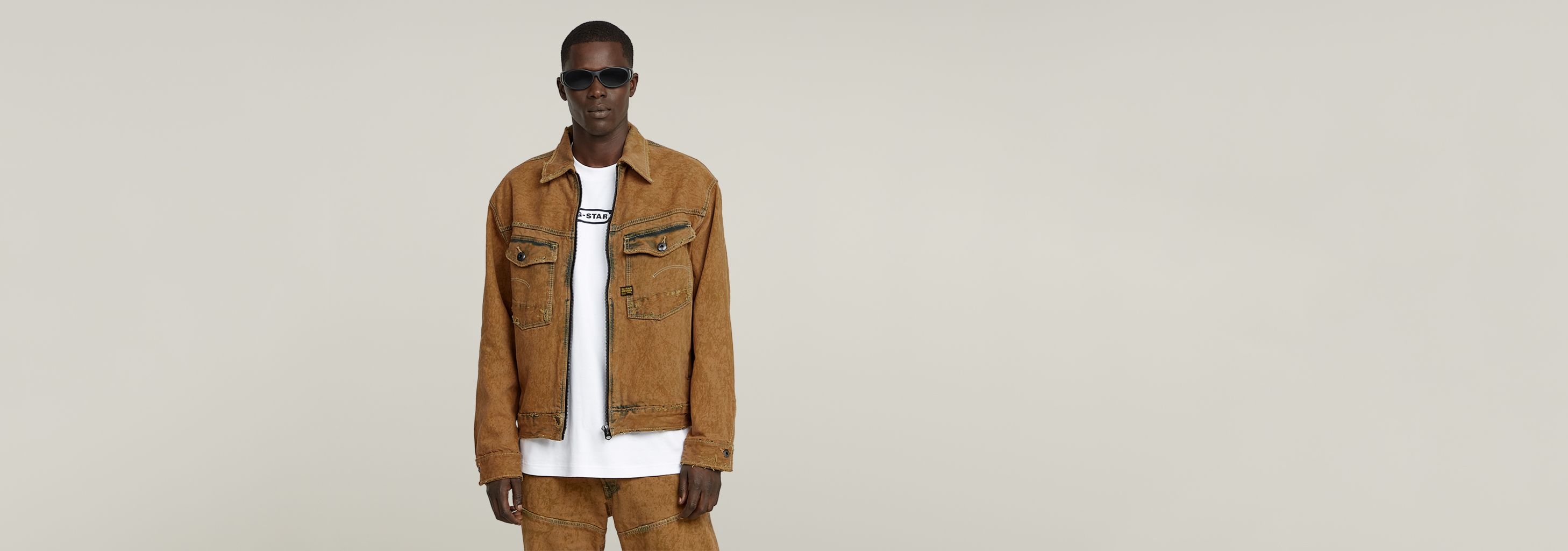 Dakota Zip Jacket | Beige | G-STAR® US
