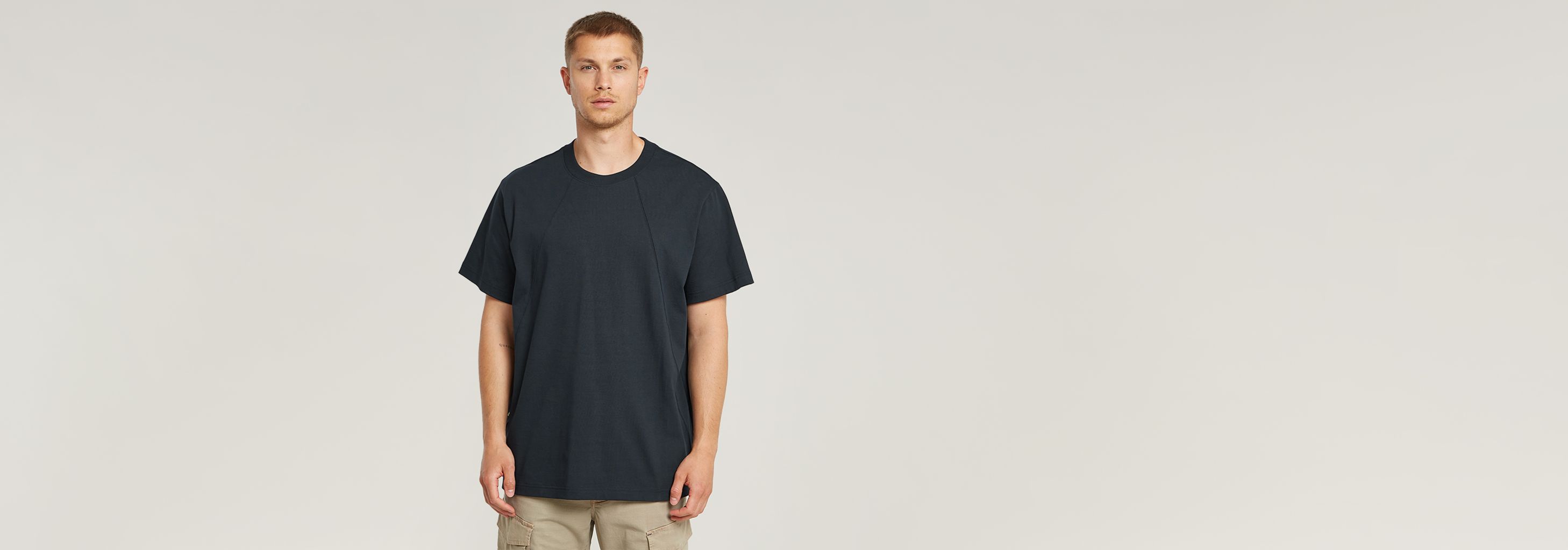 Seam Detail Loose T-Shirt | ダークブルー | G-STAR® JP