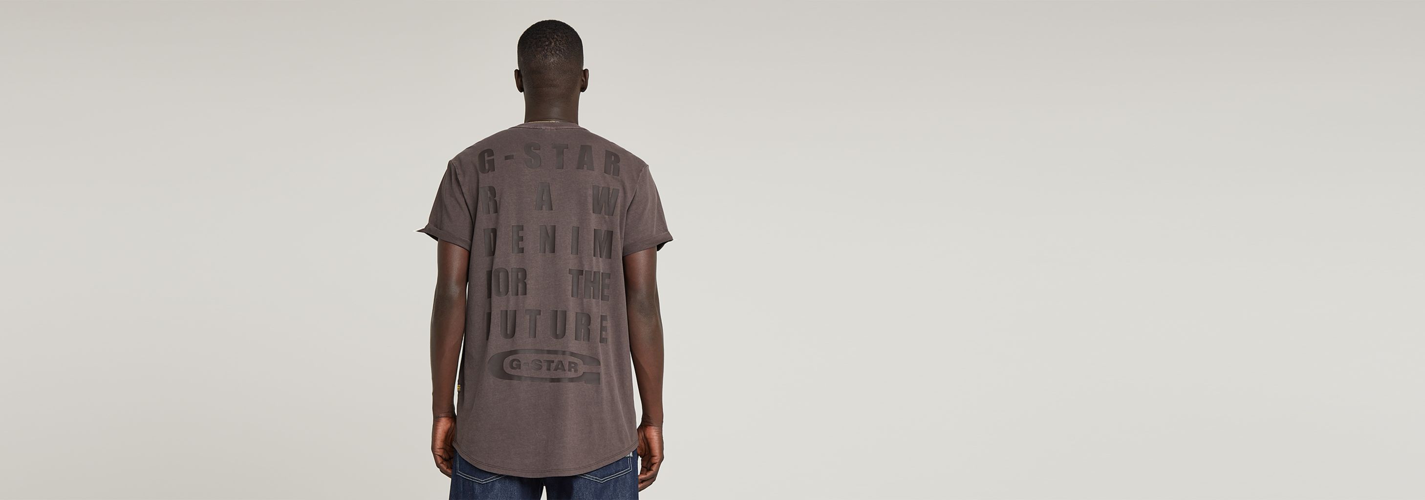 Text Back Graphic Overdyed Lash T-Shirt | ブラウン | G-STAR® JP