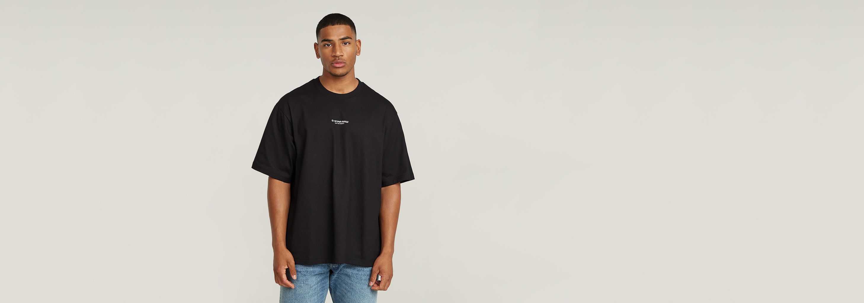 Center Chest Boxy T-Shirt | ブラック | G-STAR® JP