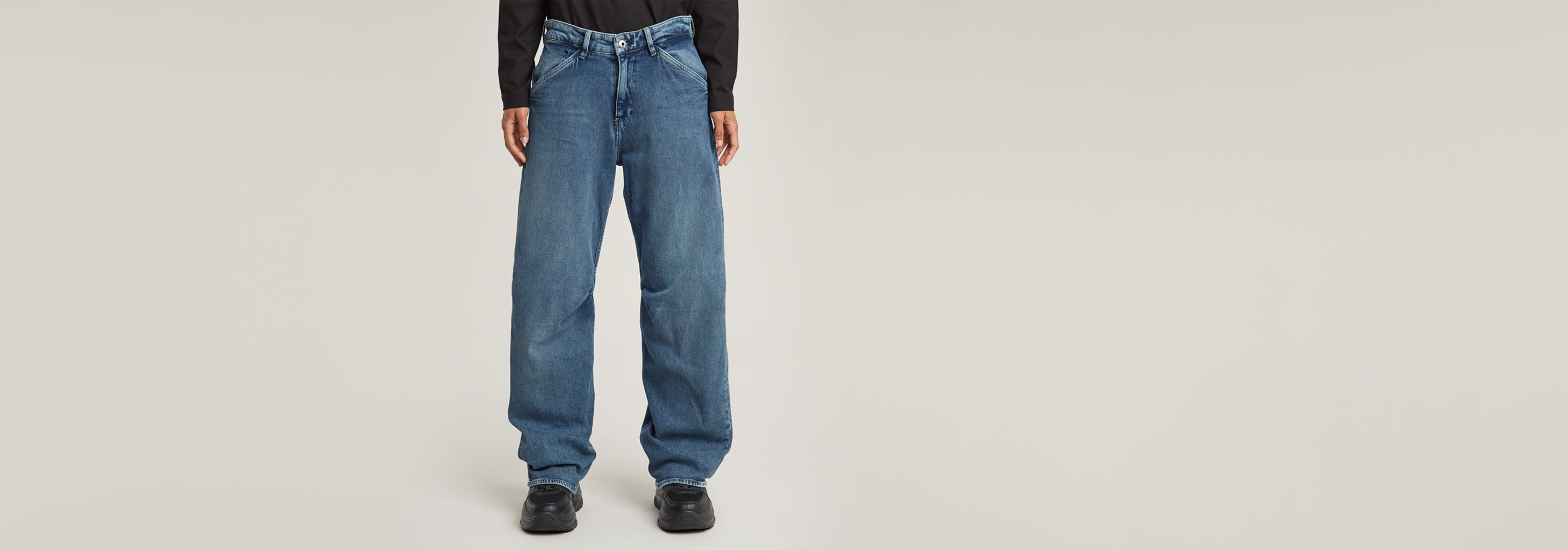 andmary Eve line loose pants ANDMARY】Eve line zip tops