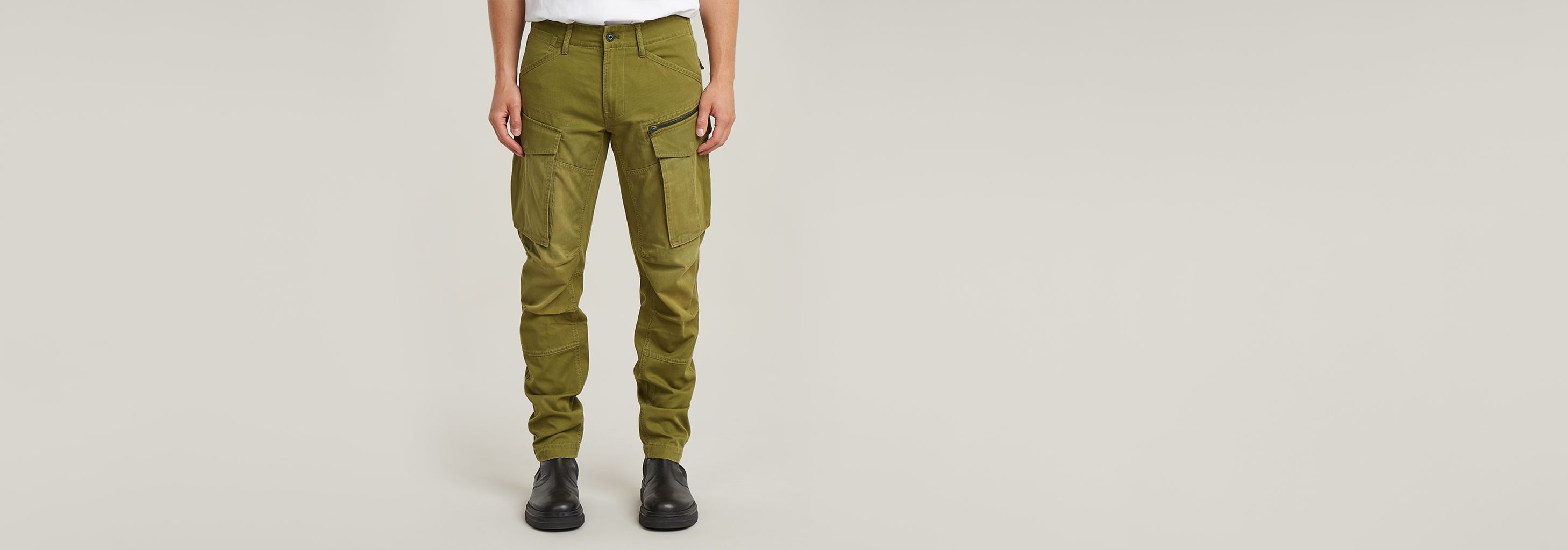 ジースター Rovic 3D Regular Tapered Pants Rovic Zip 3D Regular Tapered Pants | Beige | G-STAR® US