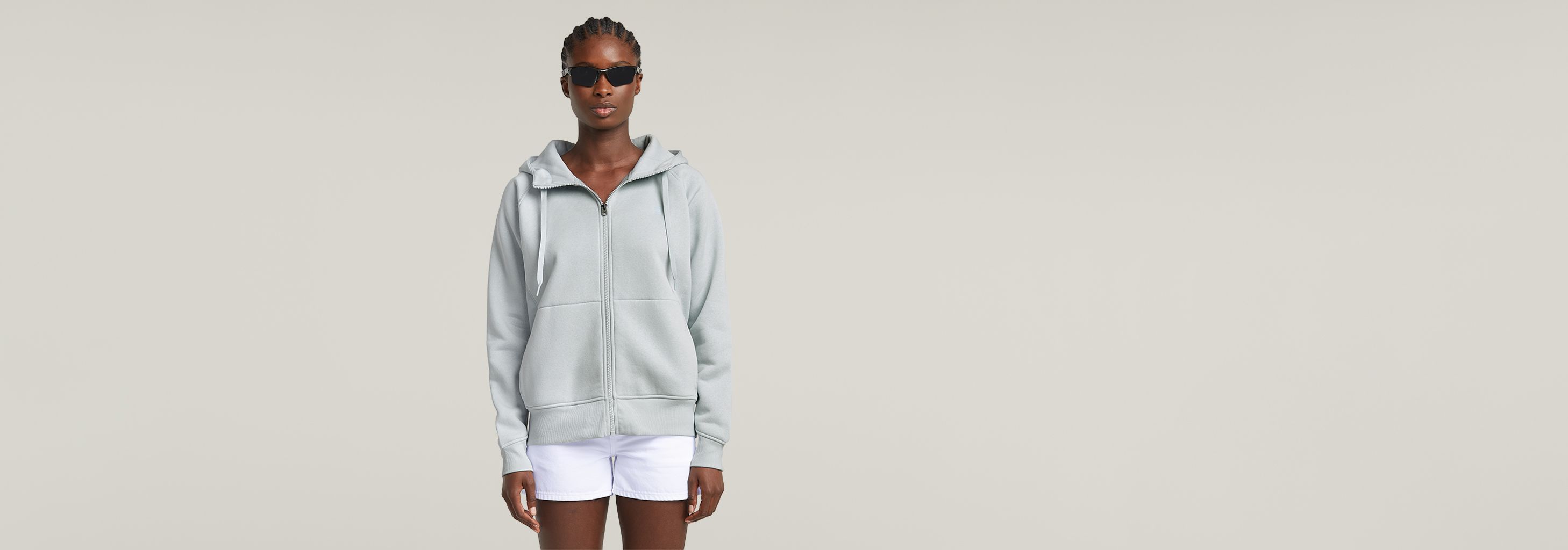 Premium Core Hooded Zip Thru Sweatshirt Hellblau G-STAR® DE